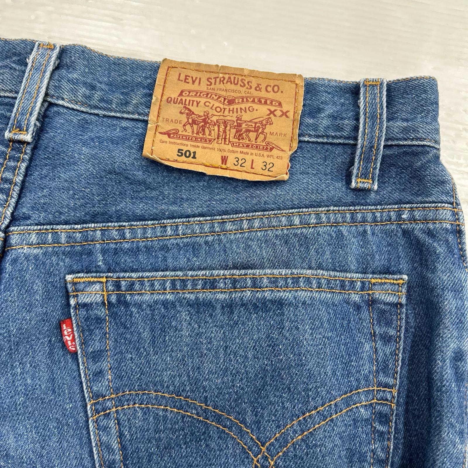 デニムパンツ 90s USA製 501 (32) 32 ブルー