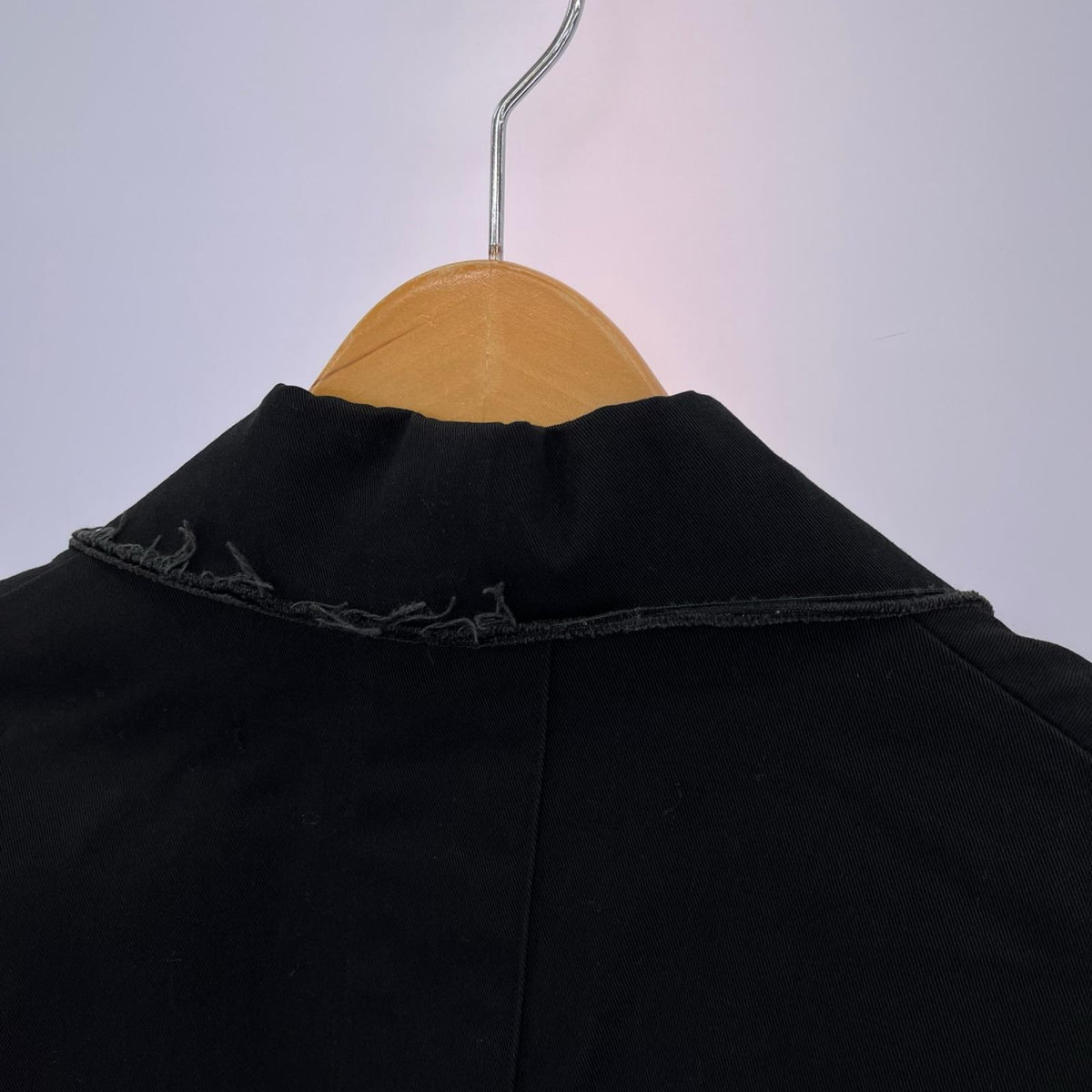 ジャケット カットオフチノビッグコート 黒 0 ブラック
