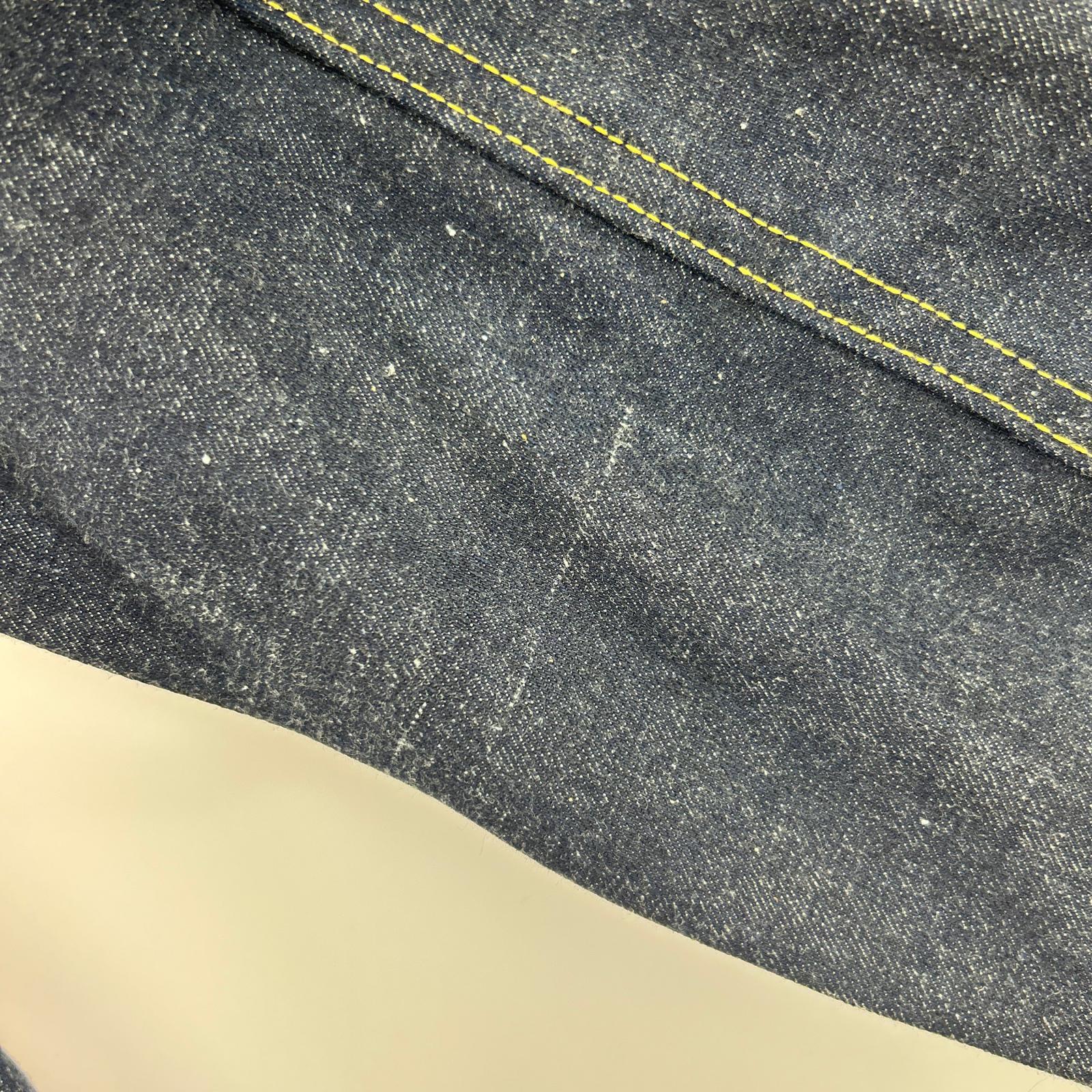 デニムジャケット 90s バレンシア工場 USA製 557XX復刻 70557-0006 (40) デッドストック フラッシャー付き 40 ネイビー