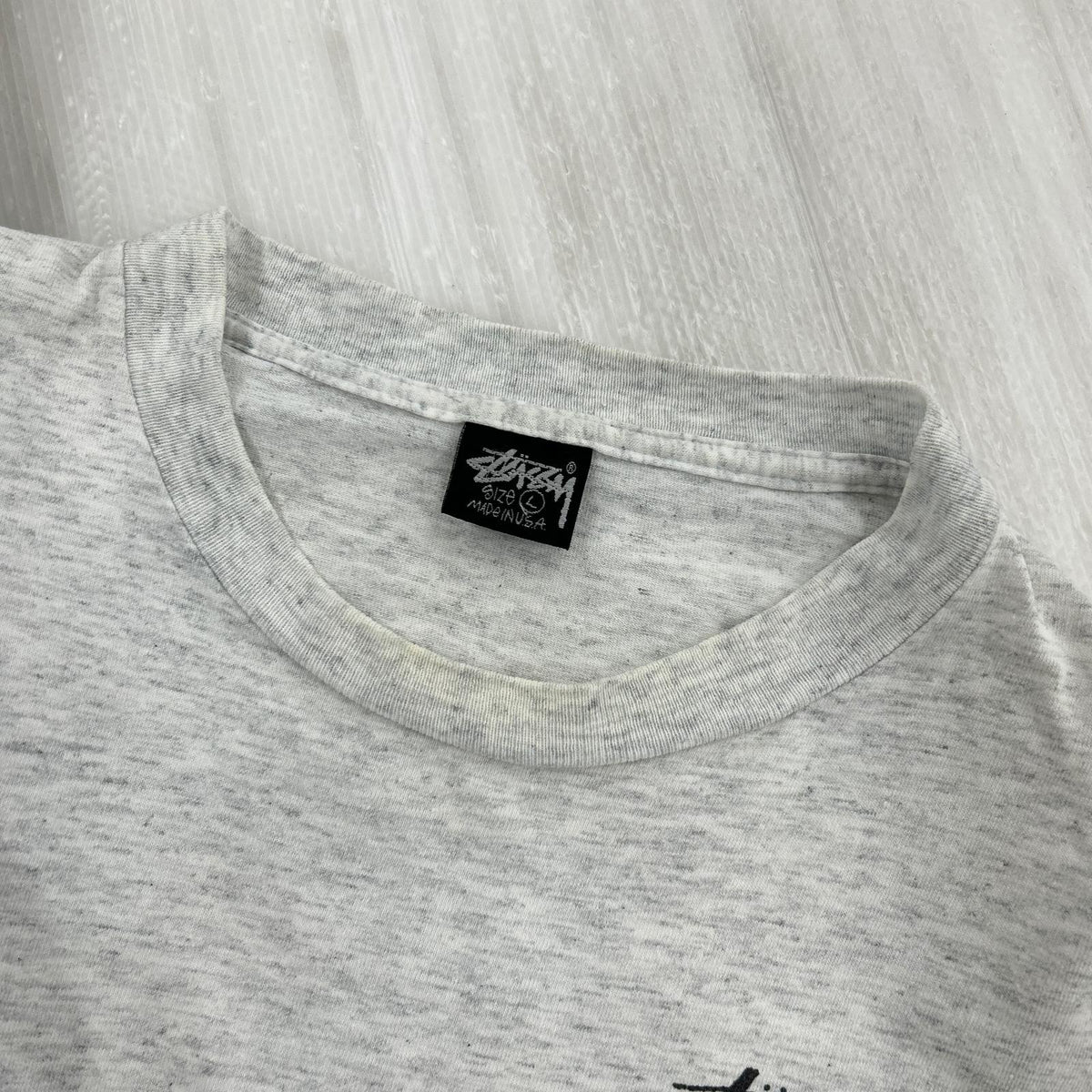 半袖Ｔシャツ 90s USA製 黒タグ Twist Girl Tee Tシャツ(L) 杢グレー L グレー