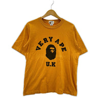 半袖Ｔシャツ 90s 吹き出しタグ VERY APE UK カレッジロゴ Tシャツ オレンジ オレンジ