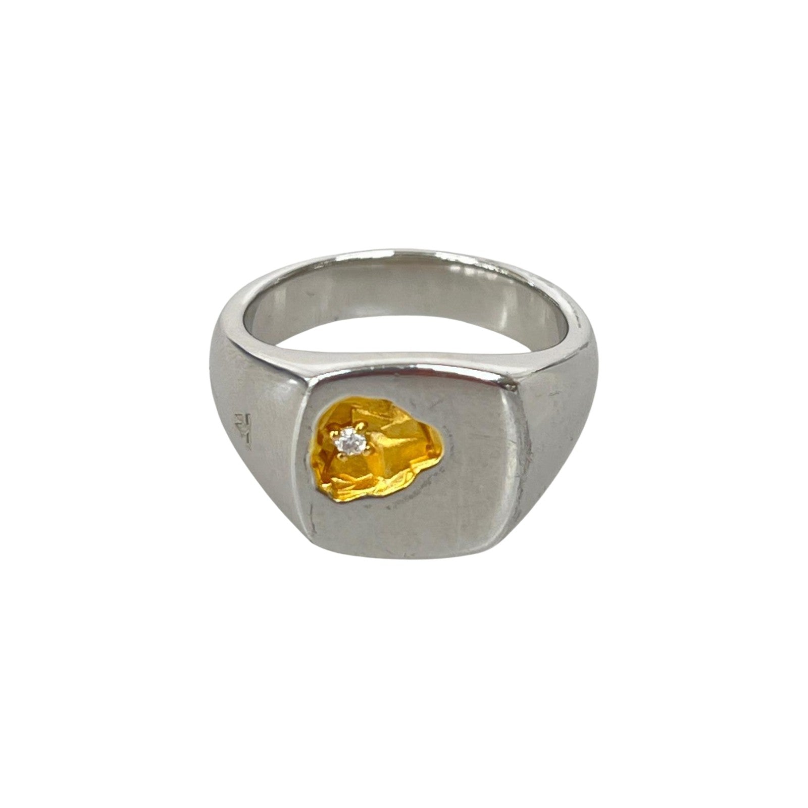 リング・指輪 Mined Ring Small Diamond 12号 シルバー