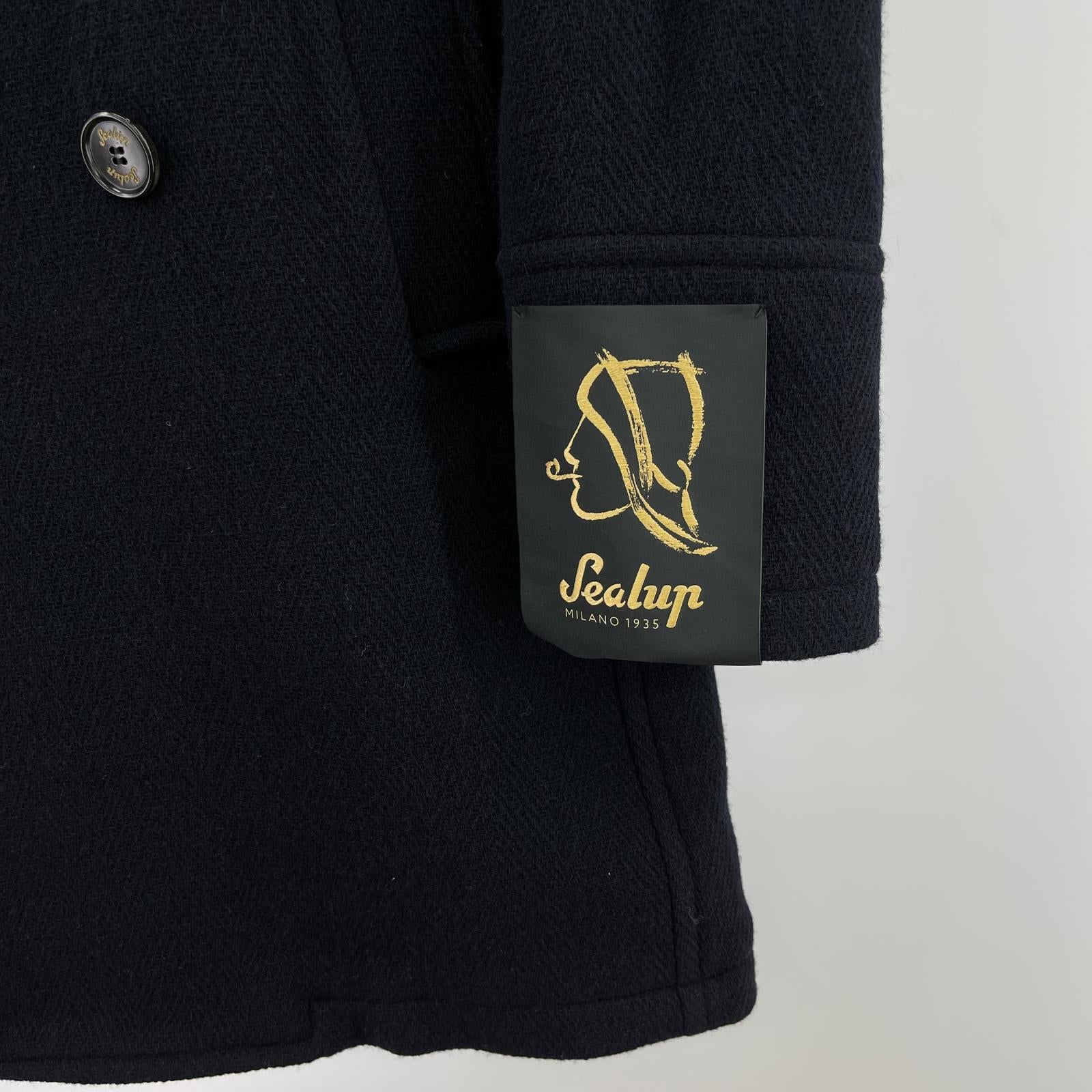 ジャケット SEALUP ウール Pコート 紺 (44) 44 ネイビー