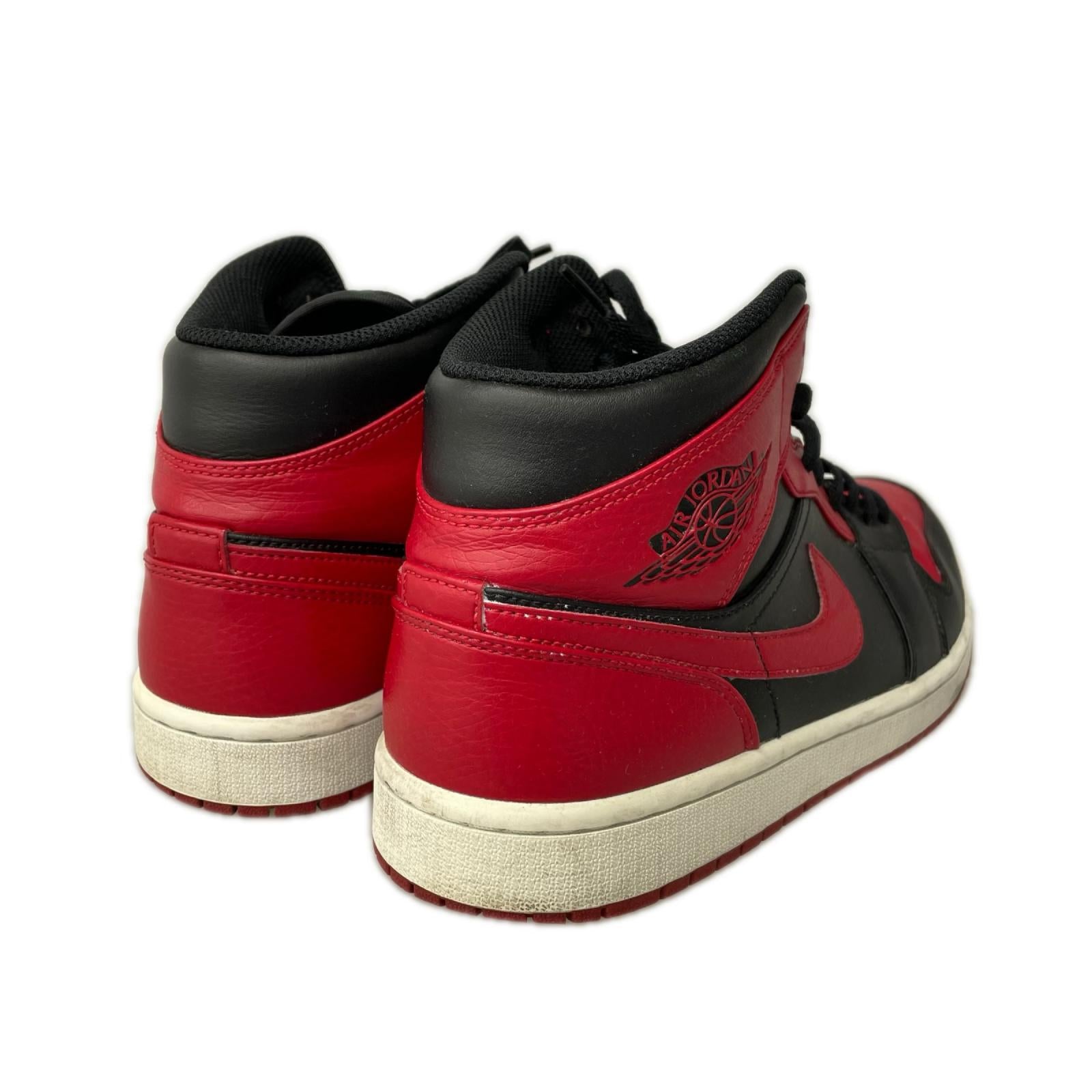 スニーカー AIR JORDAN 1 MID Bred 554724-074 (27.5cm) 27.5cm (US9 1/2 UK9 EU45)