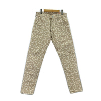 デニムパンツ Lot.5500 JACQUARD カモメ 総柄 32 ベージュ