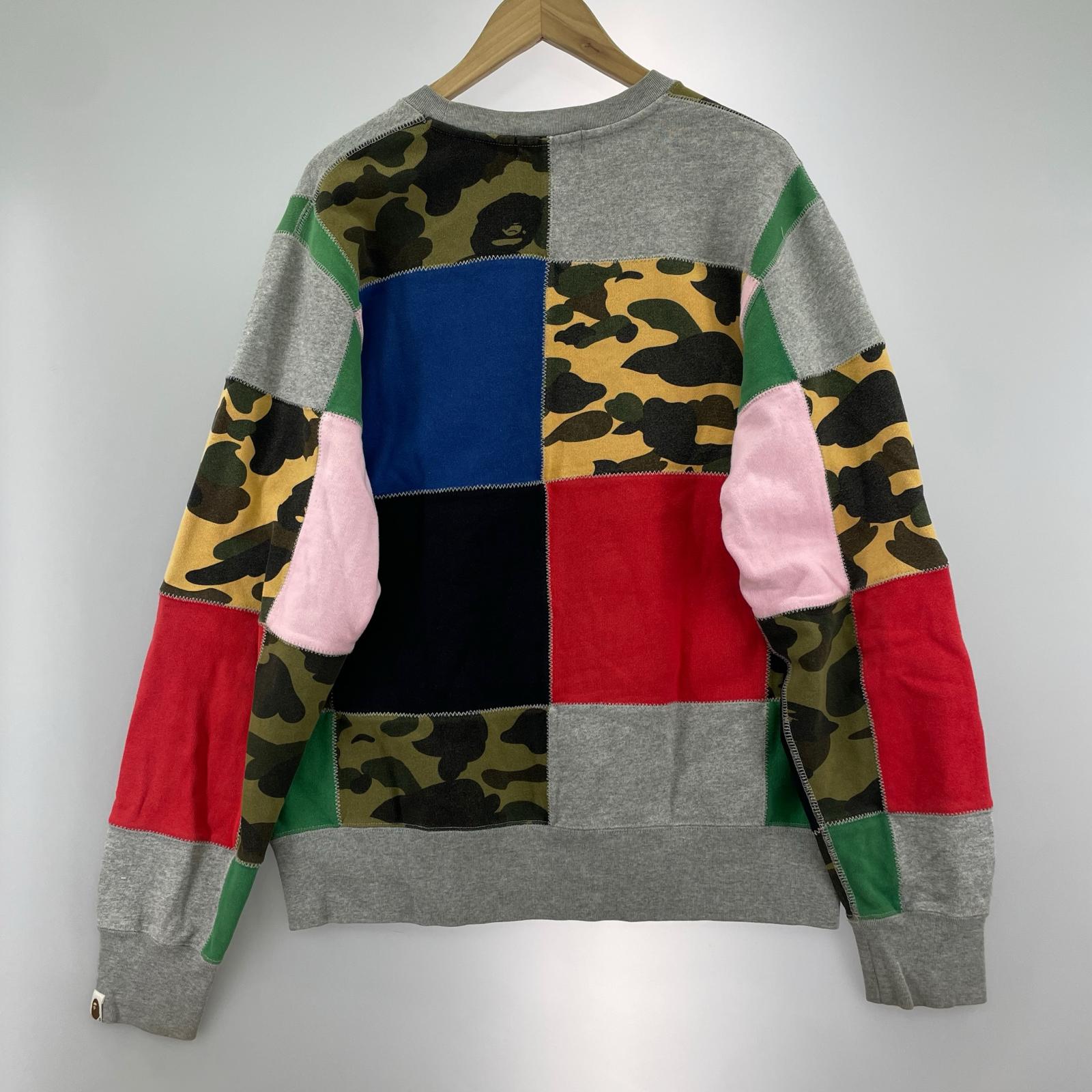 スウェット PATCHWORK SHARK WIDE CREWNECK (L) L マルチカラー