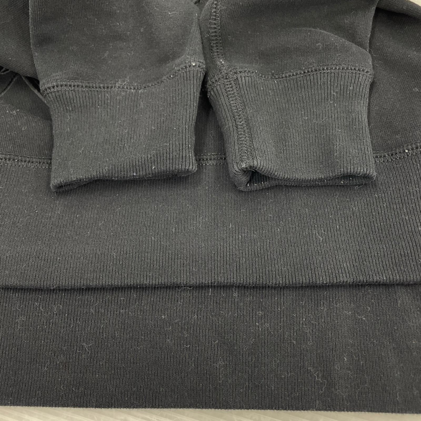 スウェット エンブレムワッペン 黒 (XS) ブラック