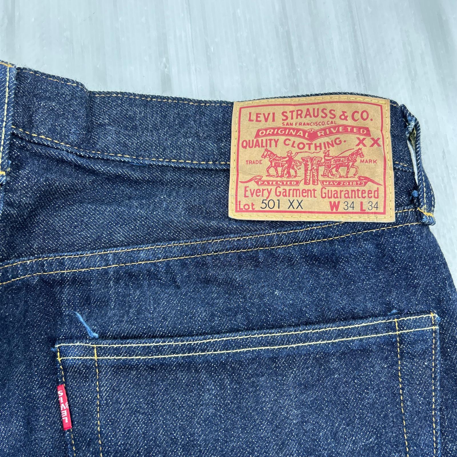 デニムパンツ LVC 501XX 1955 復刻 34 ブルー