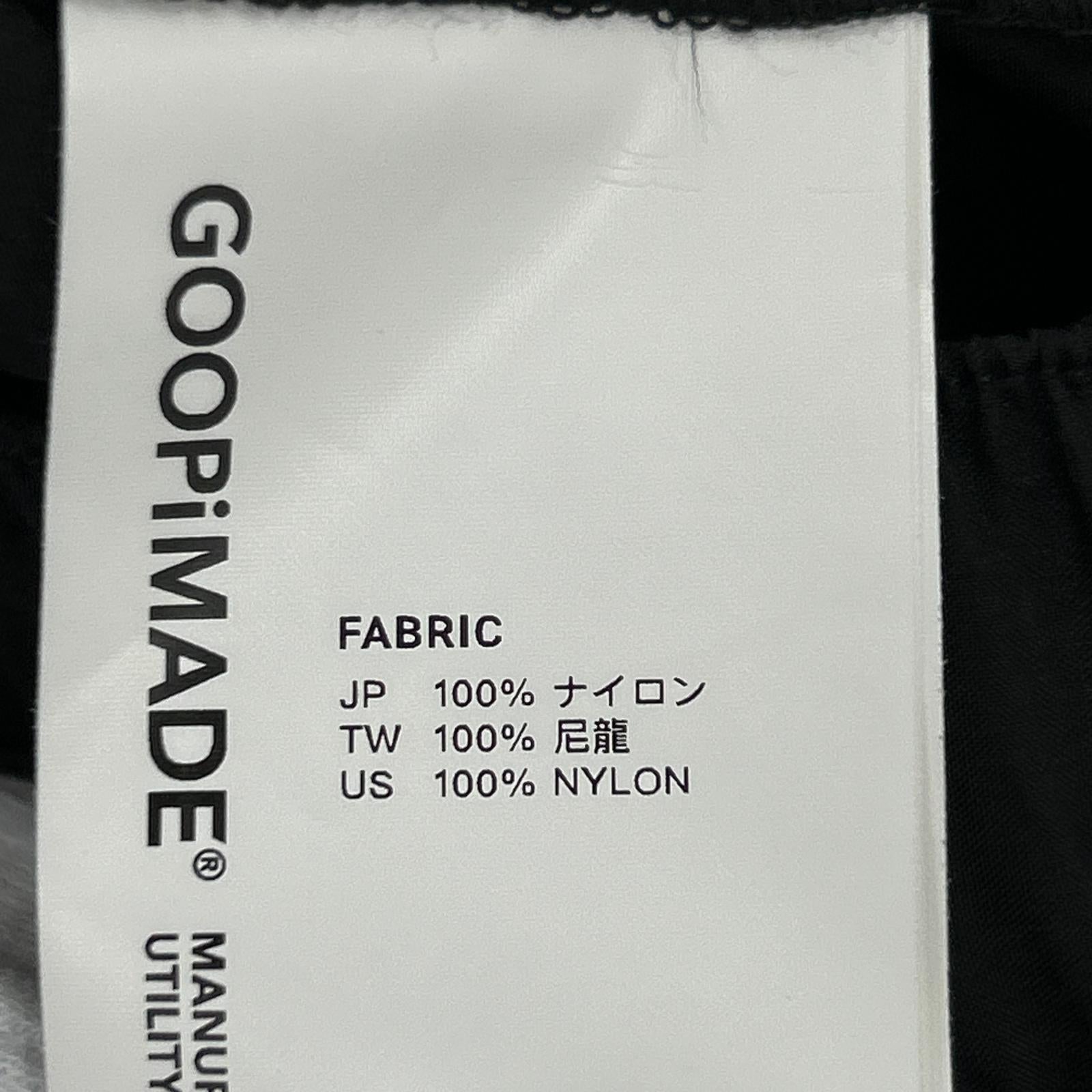パンツ ×GOOPiMADE Strap Baggy Slacks 1 黒 ブラック