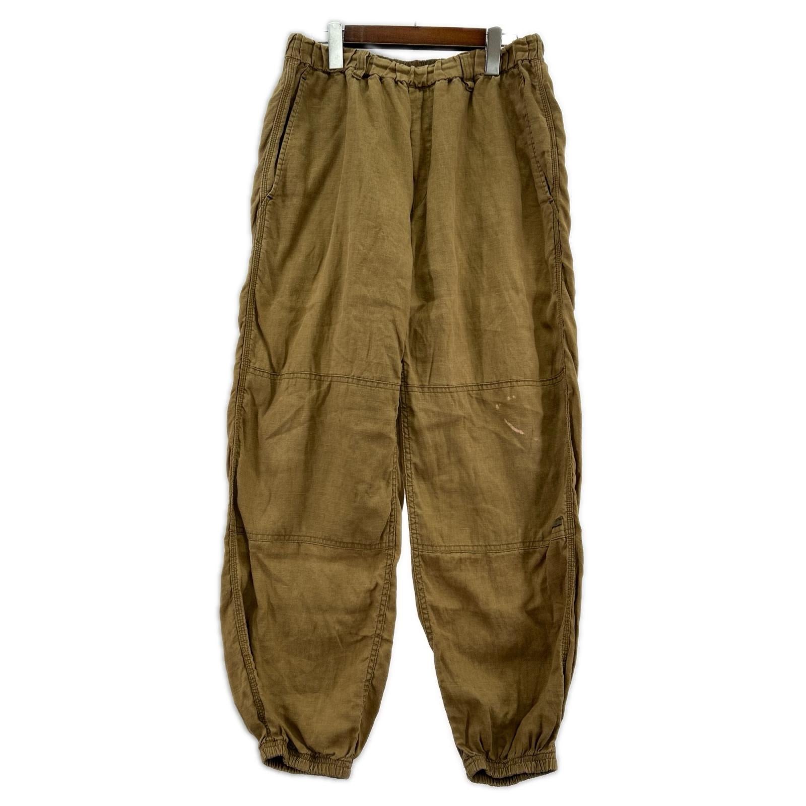 パンツ CAHLUMN/Linen Gym Pant/L/ﾌﾞﾗｳﾝ L ブラウン