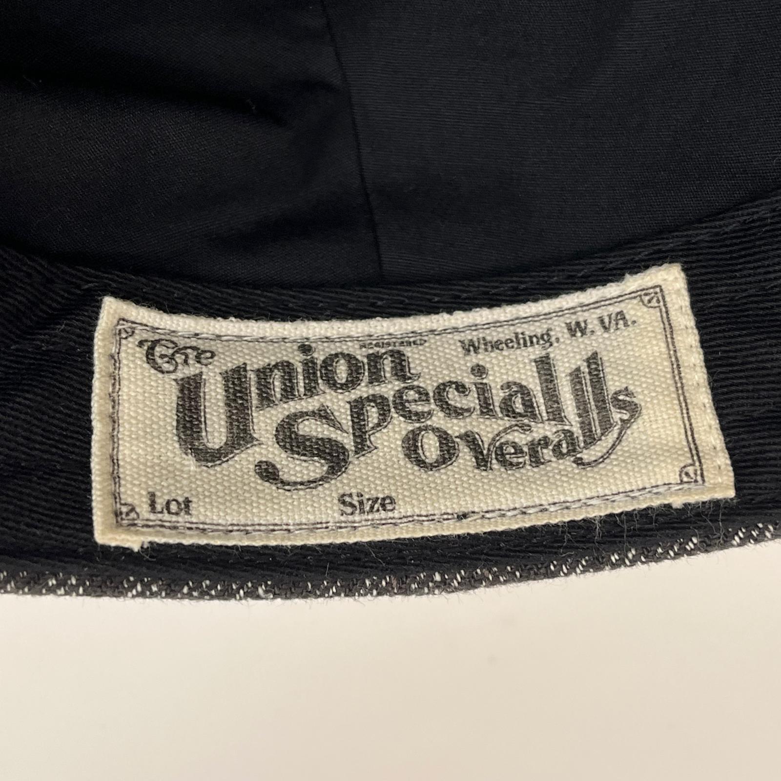 キャスケット UNION SPECIAL OVERALLS/ストライプキャスケット グレー