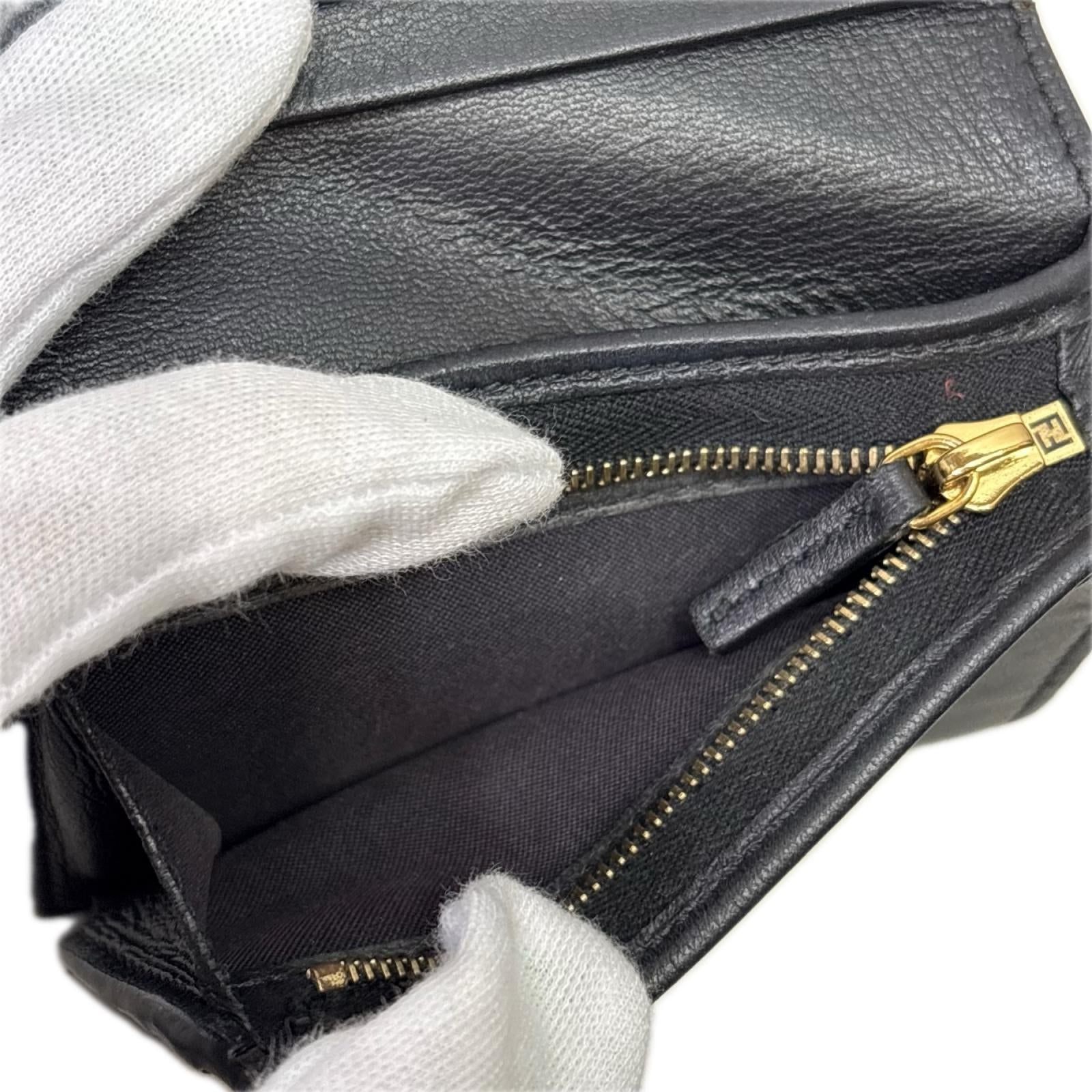 FENDI/バゲット マイクロ/三つ折り財布