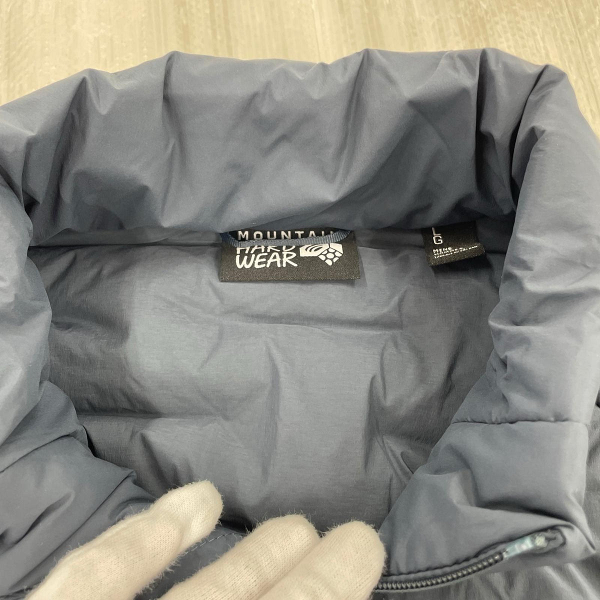 ダウンジャケット MOUNTAIN HARDWEAR/ストレッチダウンジャケット/青 L ブルー