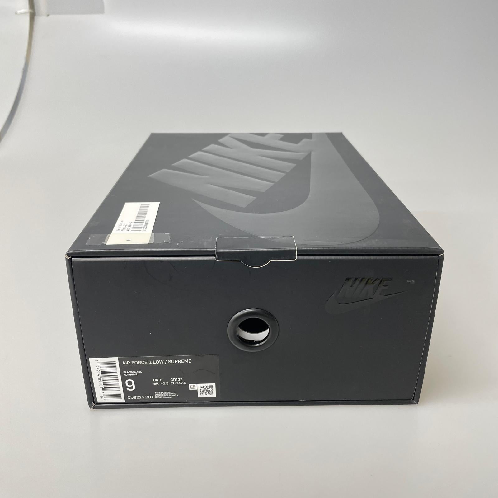 スニーカー ×SUPREME AF1 LOW 27.0cm 27cm (US9 UK8 1/2 EU44) ブラック