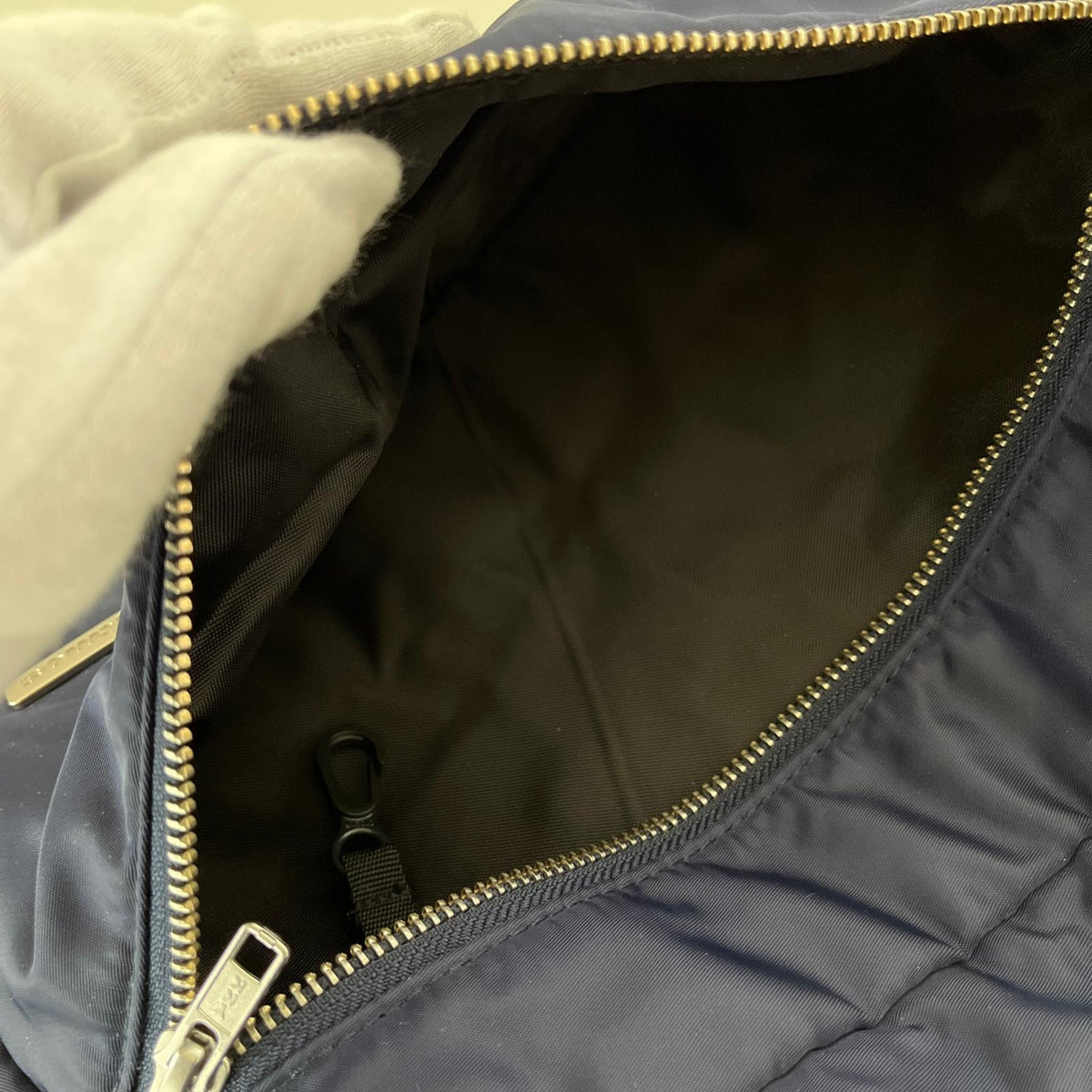 ショルダーバッグ atmos/Nylon Twill Waist Bag BLACK ネイビー