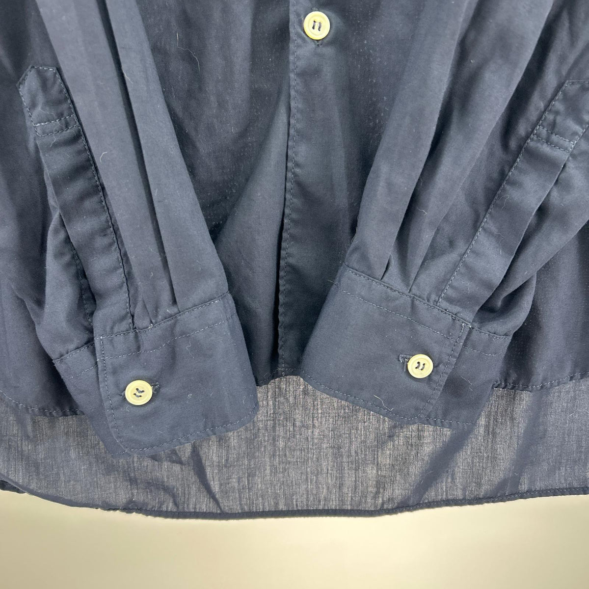 長袖シャツ HOMME DEUX LSシャツ ネイビー M ネイビー