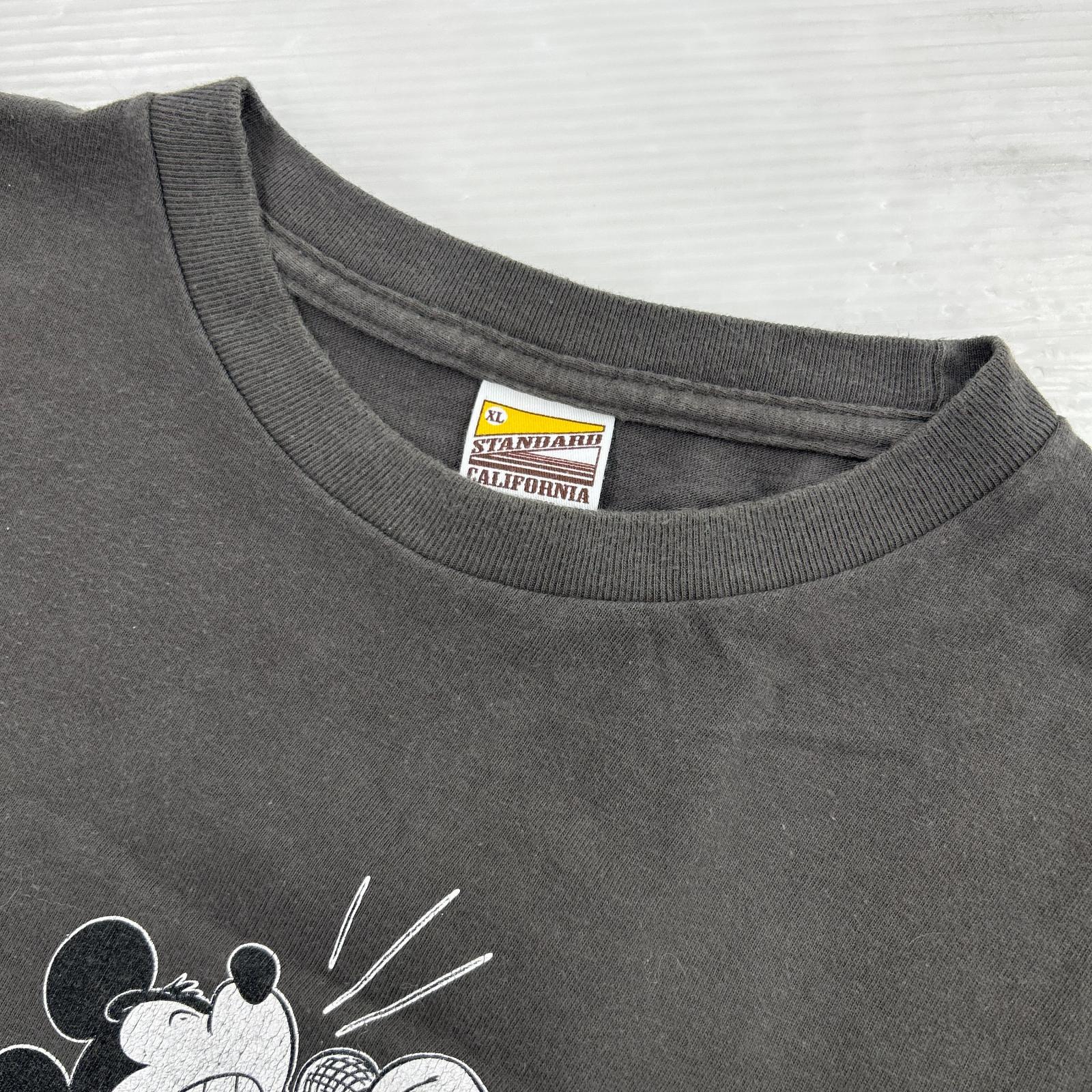 半袖Ｔシャツ ミッキー/MAKE SOME NOISE!/グレー/XL ブラウン