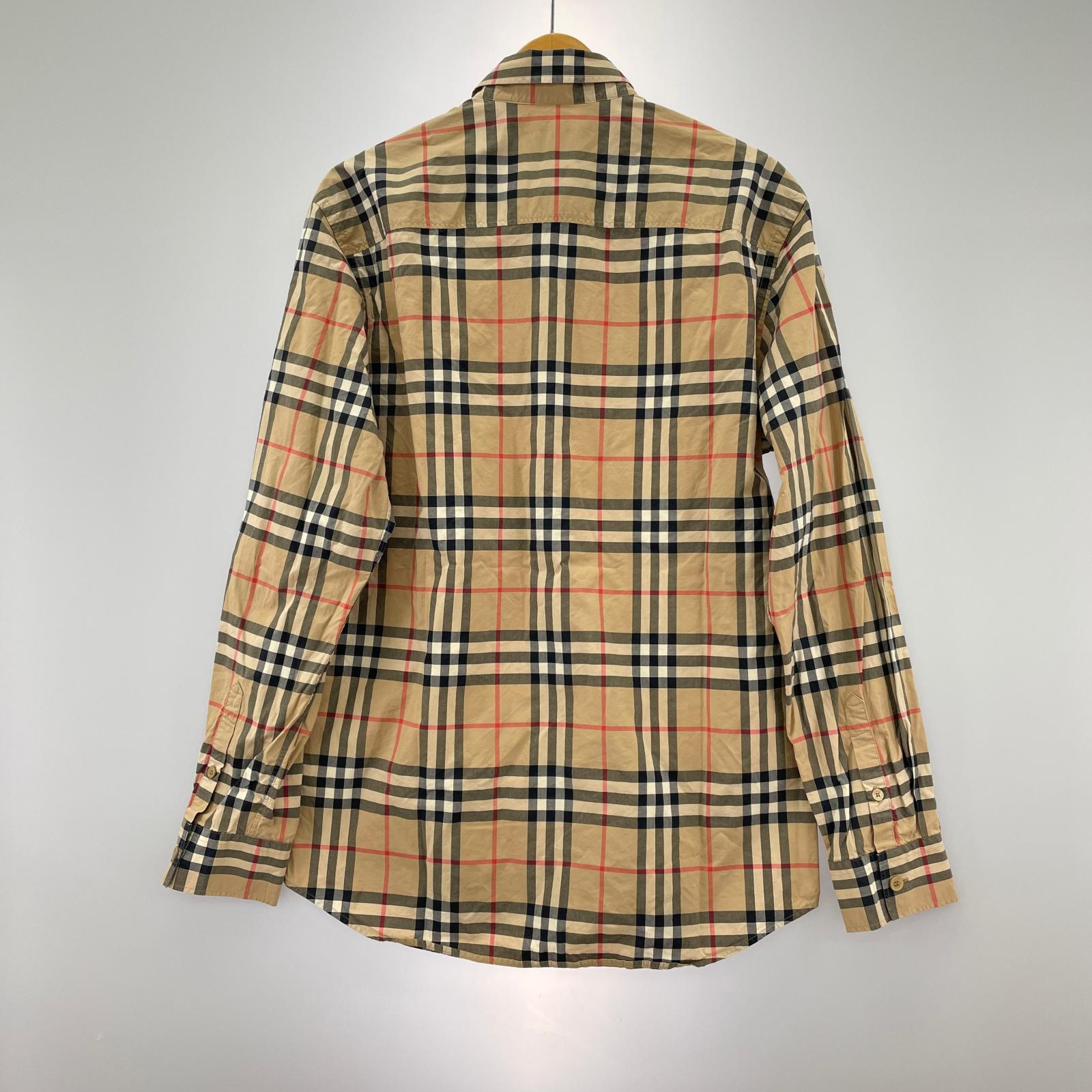 長袖シャツ BURBERRY ノバチェック L/Sシャツ M M ベージュ