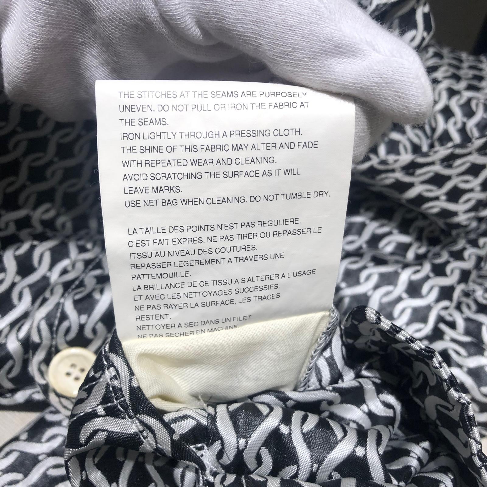 その他アウター HOMME PLUS 12SS 鎖柄ステンカラーコート