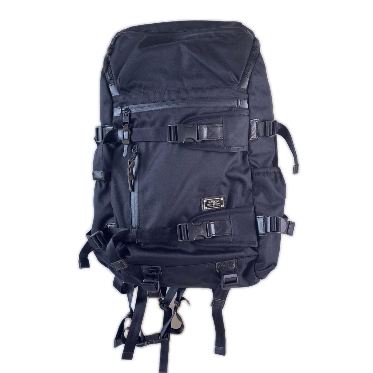 リュック・デイパック AS2OV CORDURA DOBBY 305D ROUND ZIP 黒 ブラック