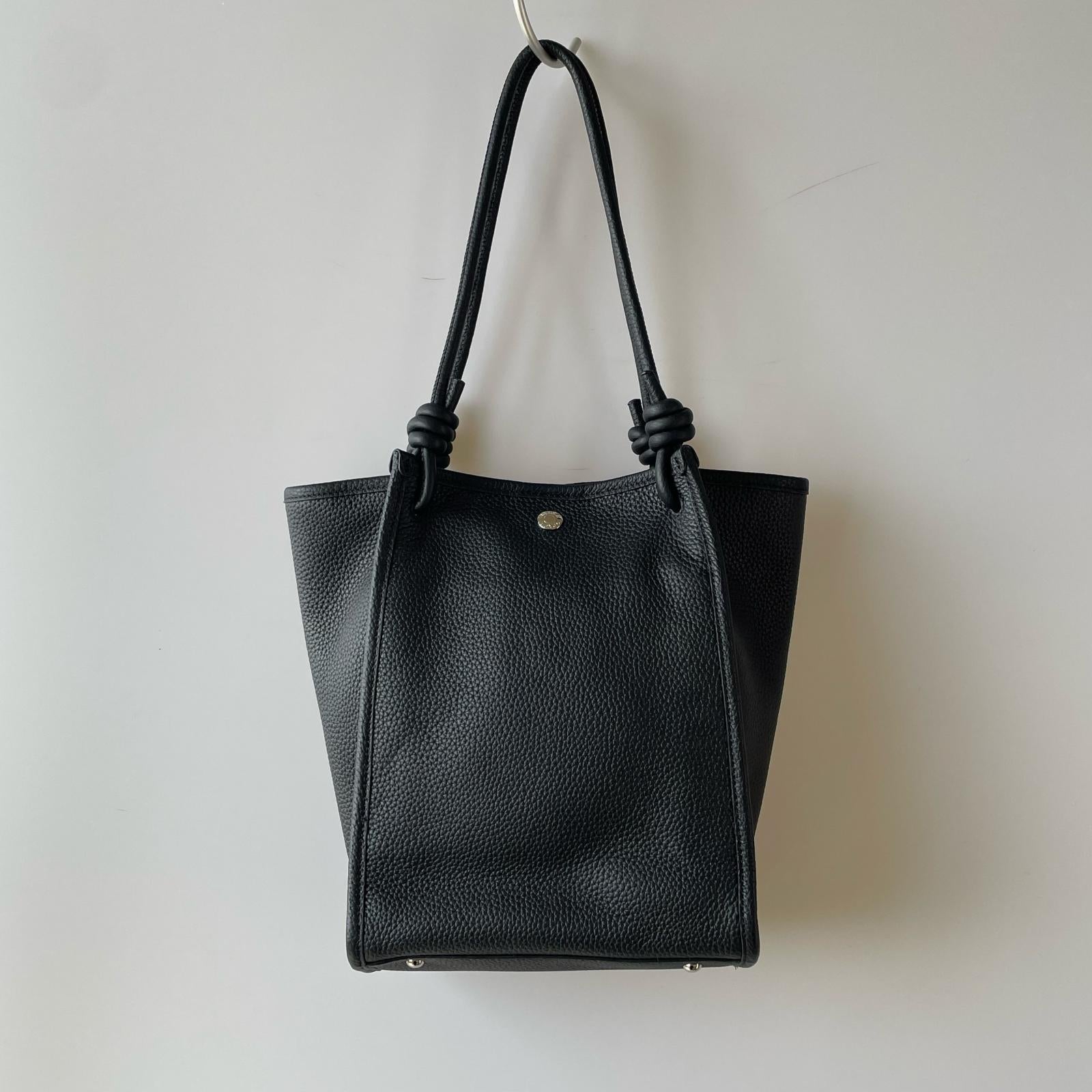 トートバッグ Breath TOPKAPI シュリンクレザー トートバッグ ブラック