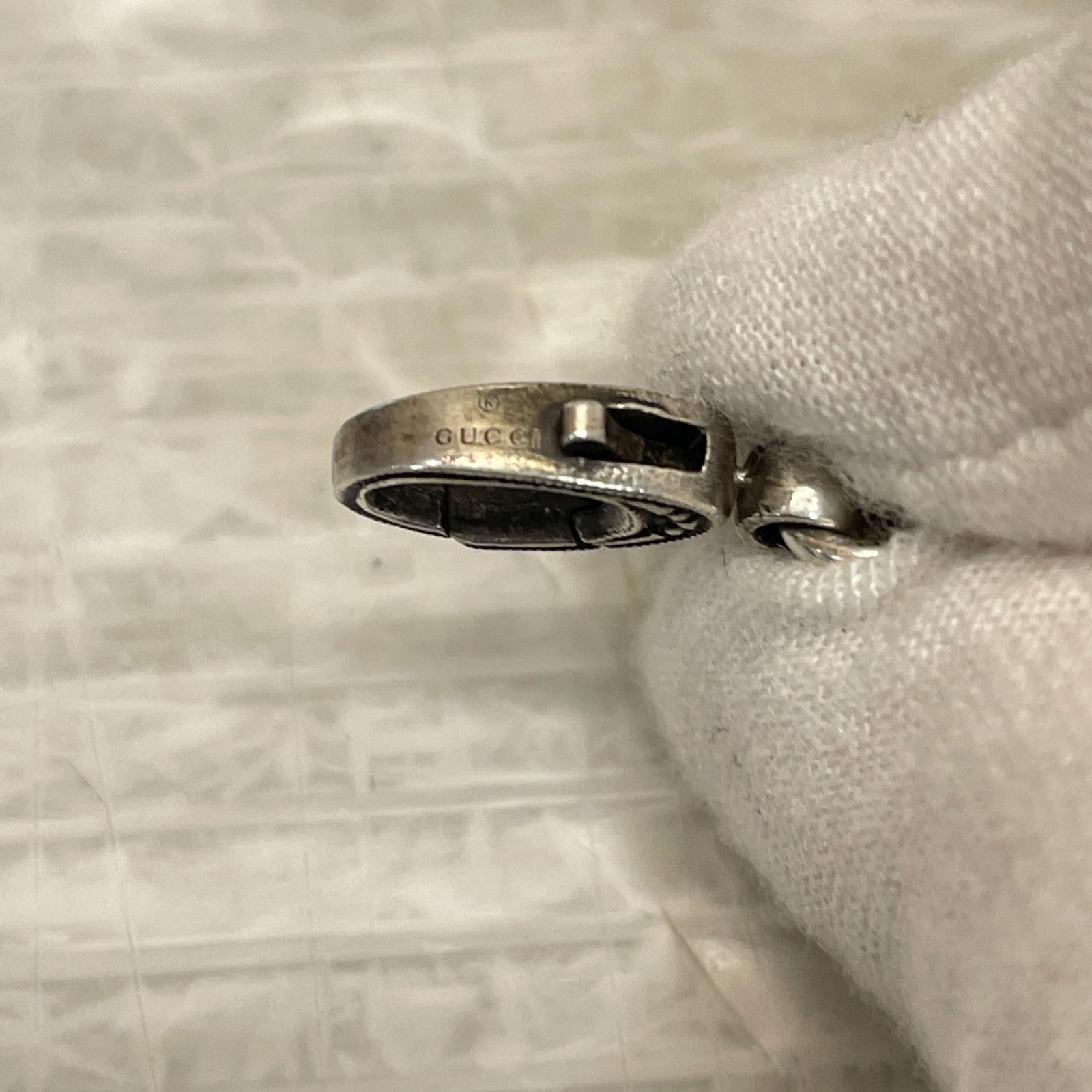 GUCCI スクエアG キューブ　シルバーネックレス