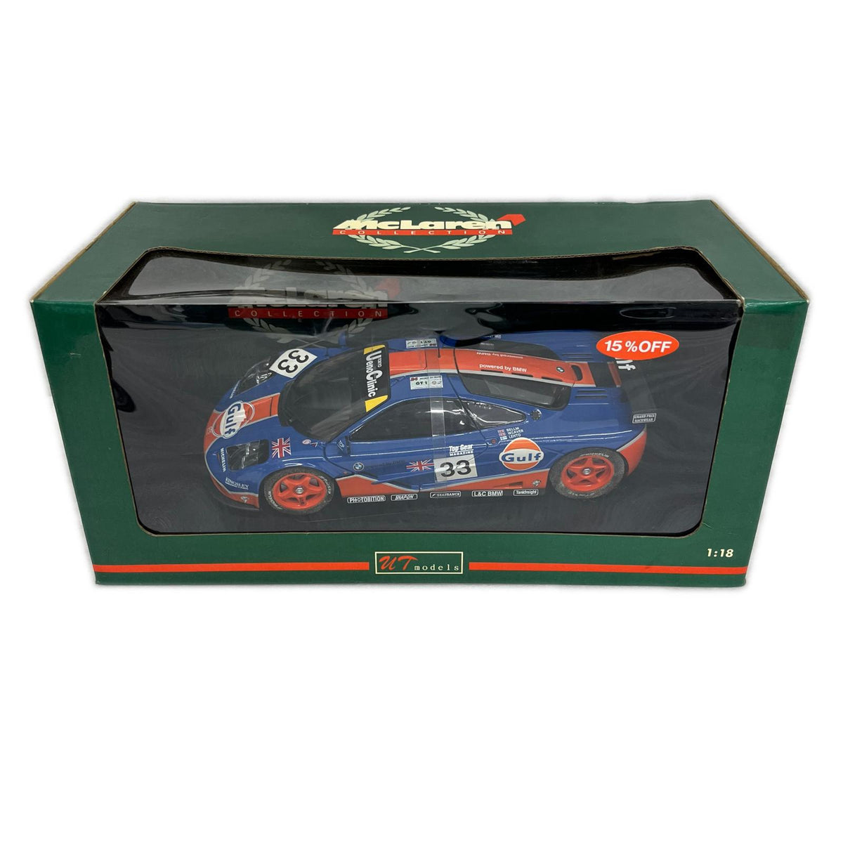 UT MODEL マクラーレン F1 GTR スケールカー