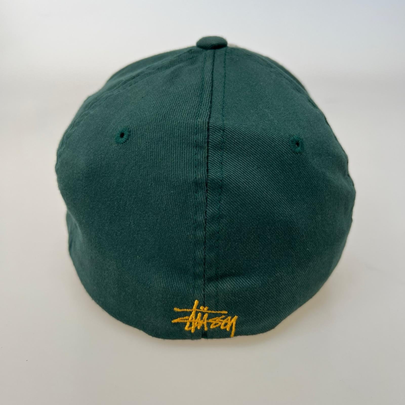 キャップ ロゴ刺繍 緑 L-XL グリーン