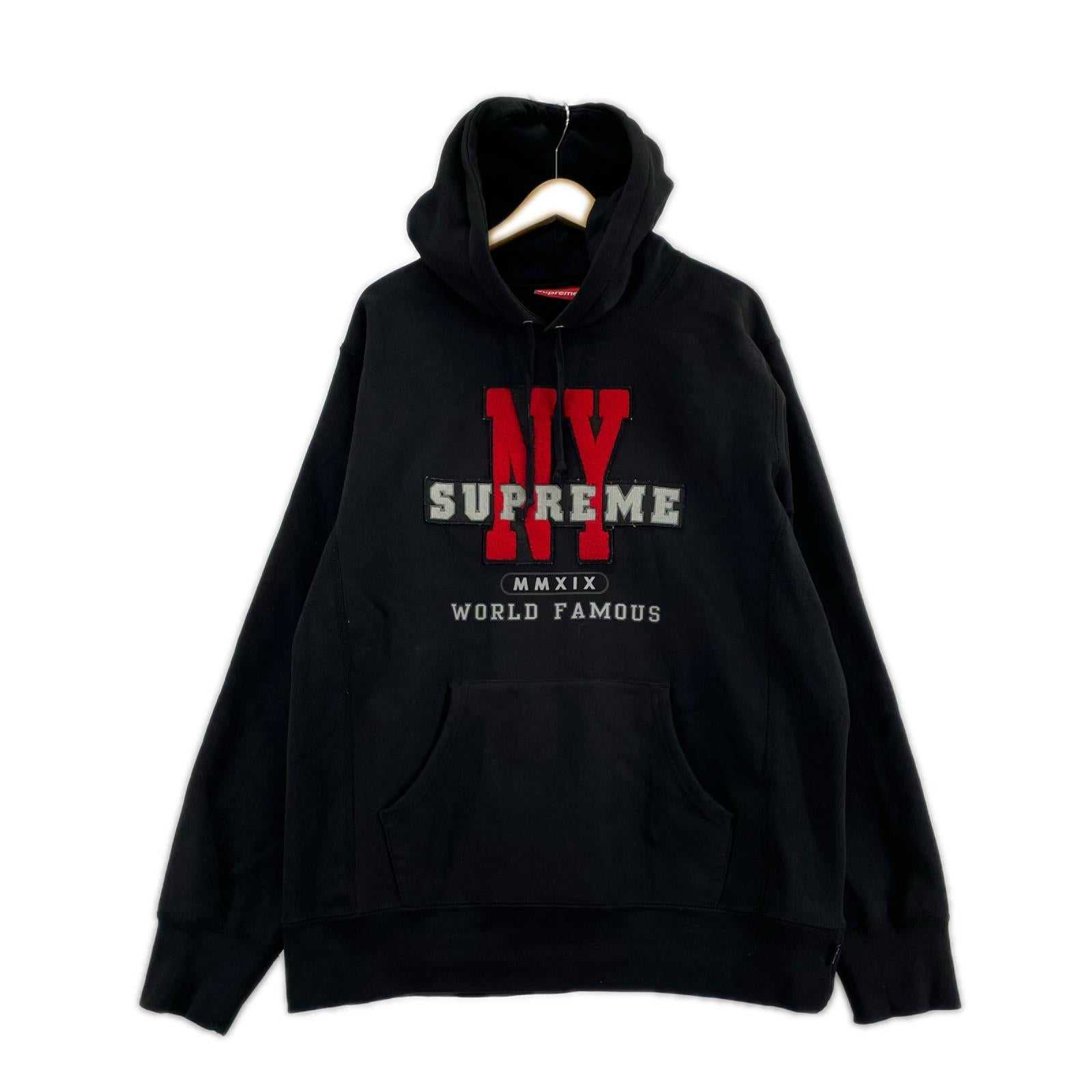パーカー 19AW NY HOODED SWEATSHIRT BLK L L ブラック