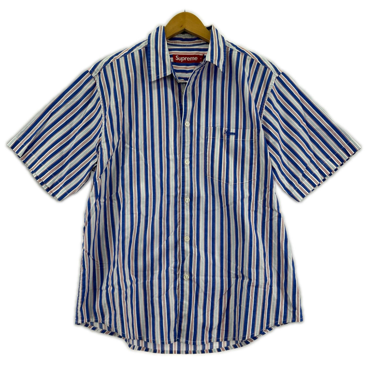 半袖シャツ loose Fit Multi Stripe S/S Shirt S ブルー