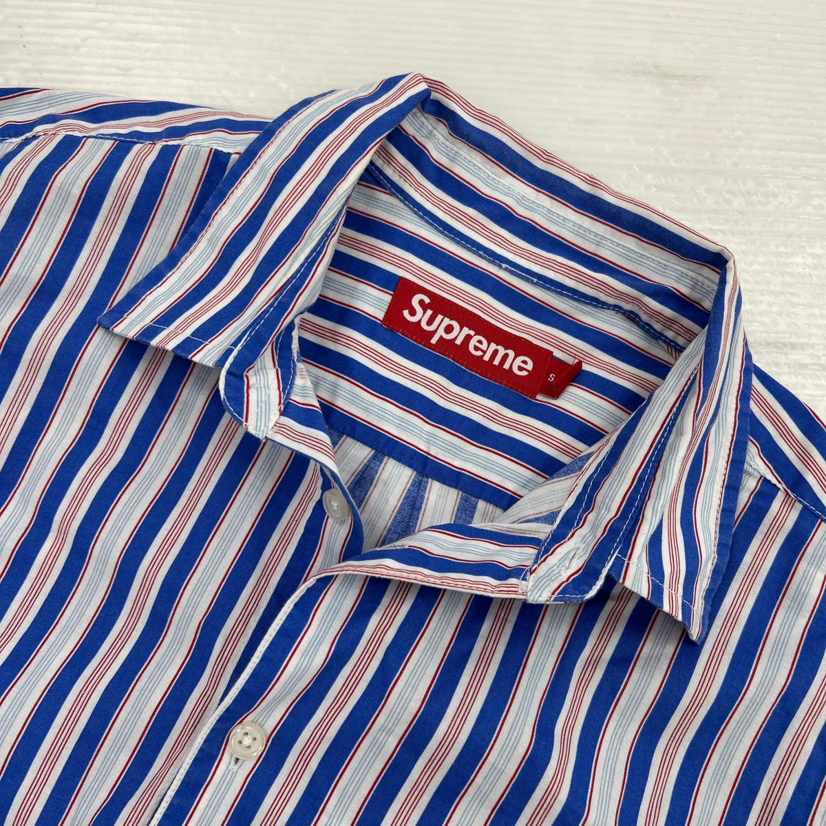 半袖シャツ loose Fit Multi Stripe S/S Shirt S ブルー