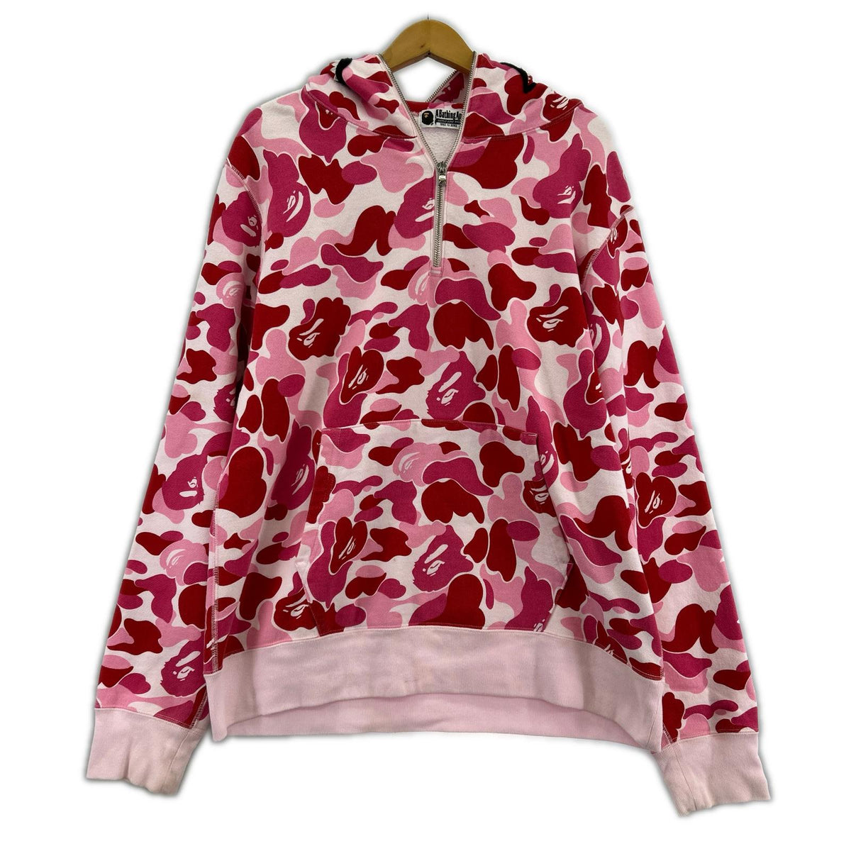 パーカー shark half zip hoodie L ピンク L ピンク