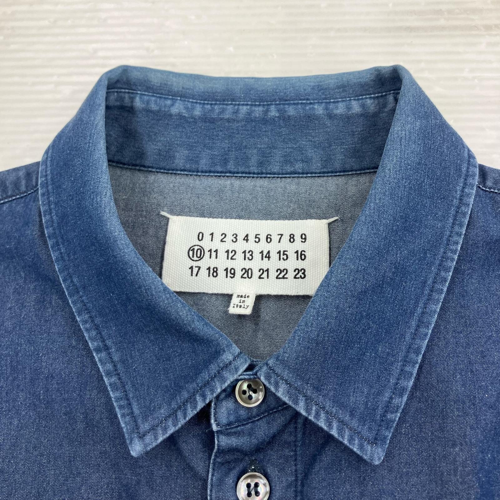 長袖シャツ 14ss ウエスタンシャツ デニム 46 46 ブルー