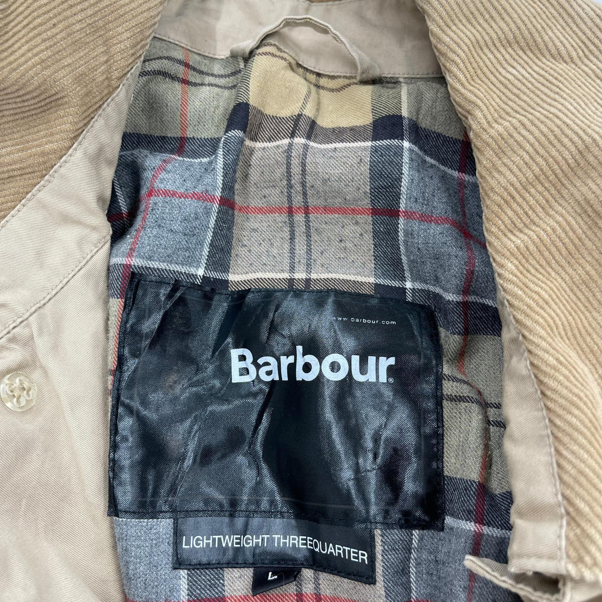 ジャケット Barbour L/W THREEQUARTER ステンカラーコート L ベージュ L ベージュ