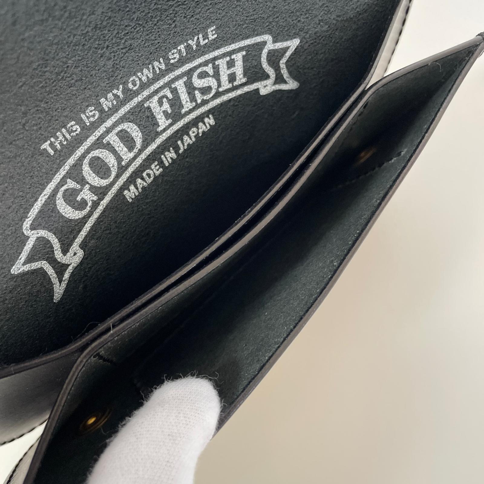 長財布 GOD FISH トラッカーウォレット　黒 ブラック