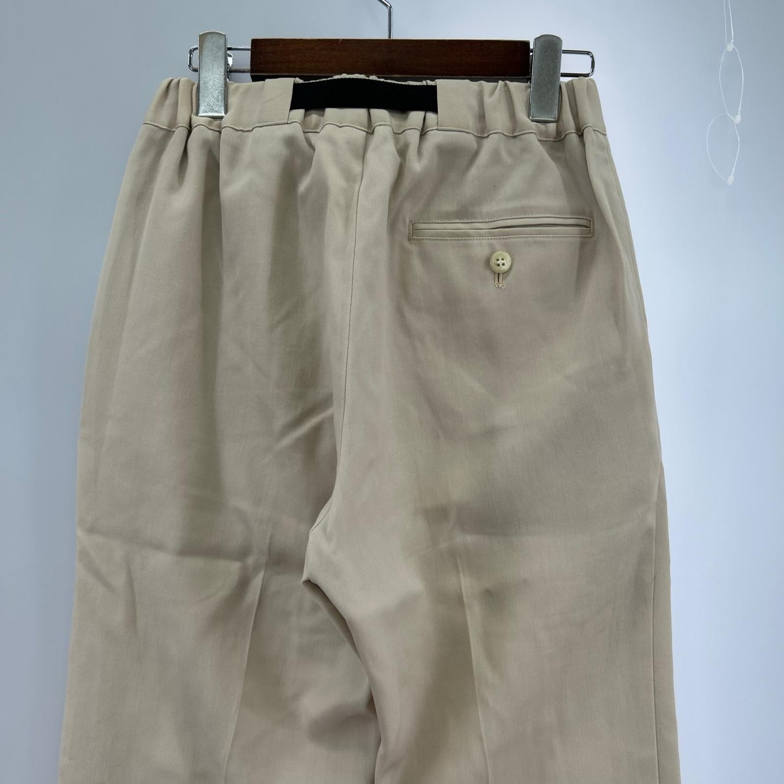パンツ TAPE BELT SLIM TAPERED PANTS 1 ベージュ