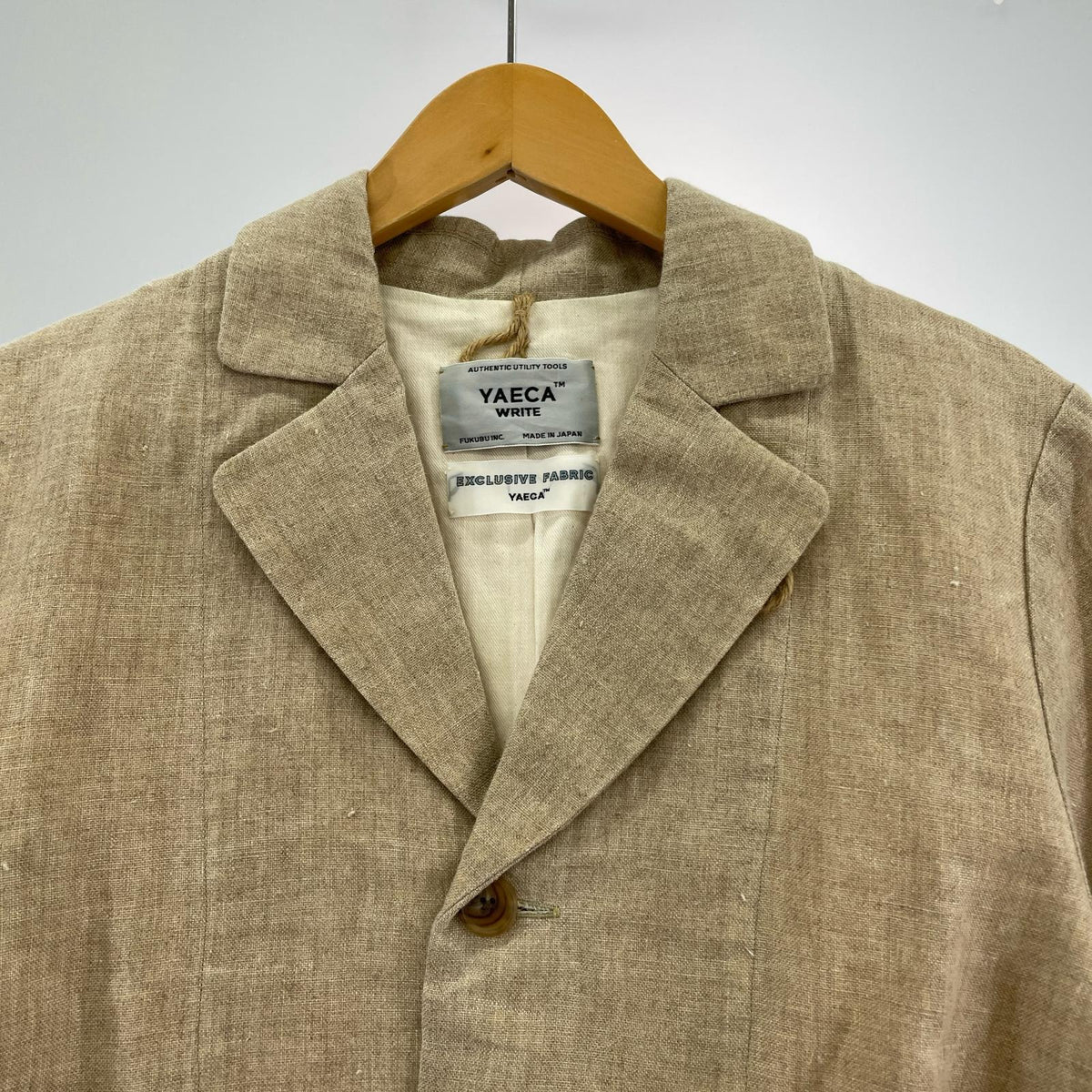 ジャケット ATELIER COAT NATURAL OILED S ベージュ