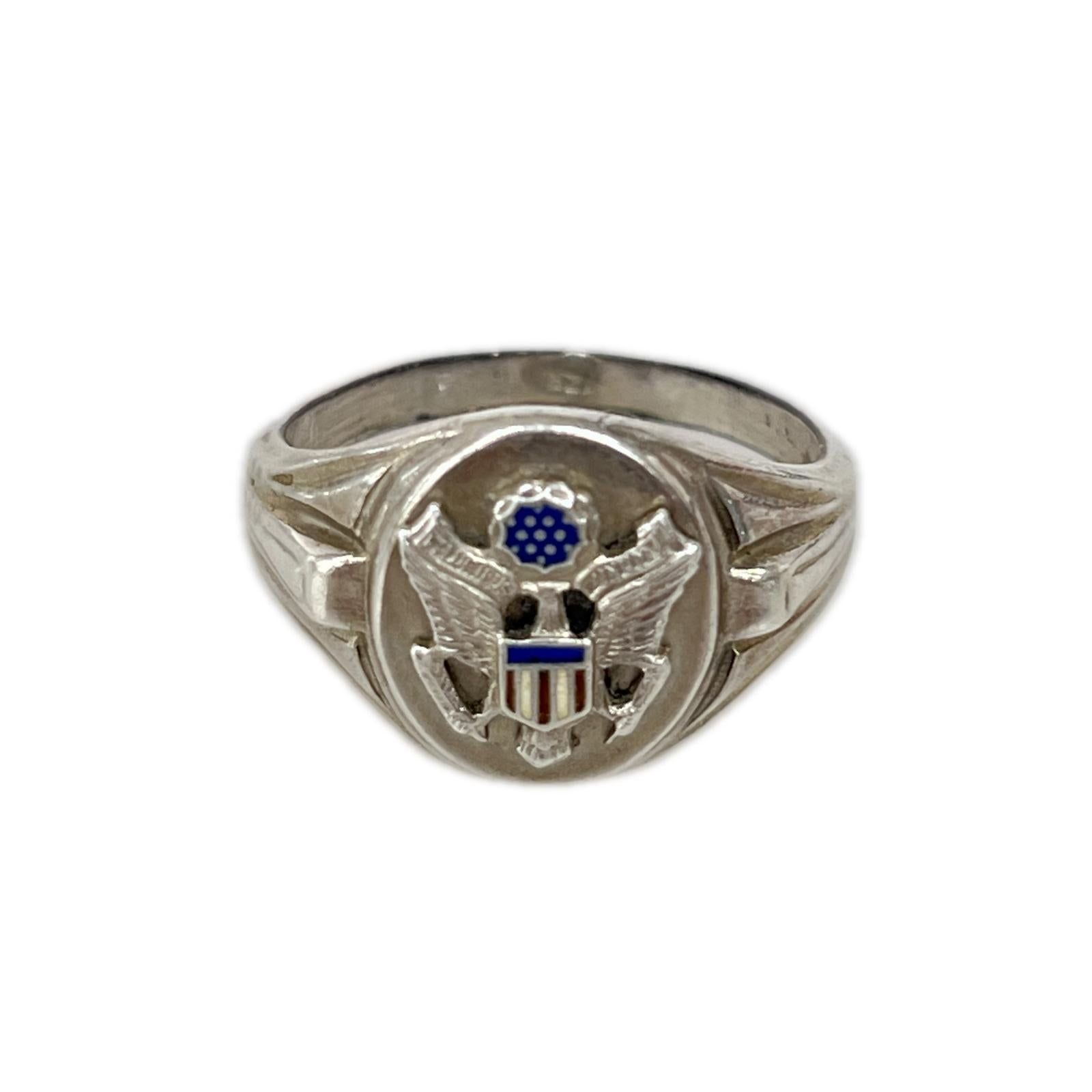 リング・指輪 E Pluribus Unum US.ARMY? STERLING #23 シルバー
