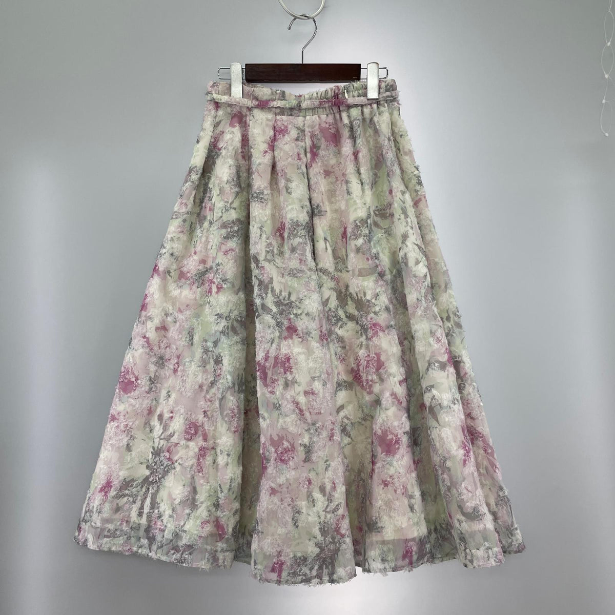 ロングスカート CELFORD 25SS Belted Flower JQ Skirt 38 38 マルチカラー