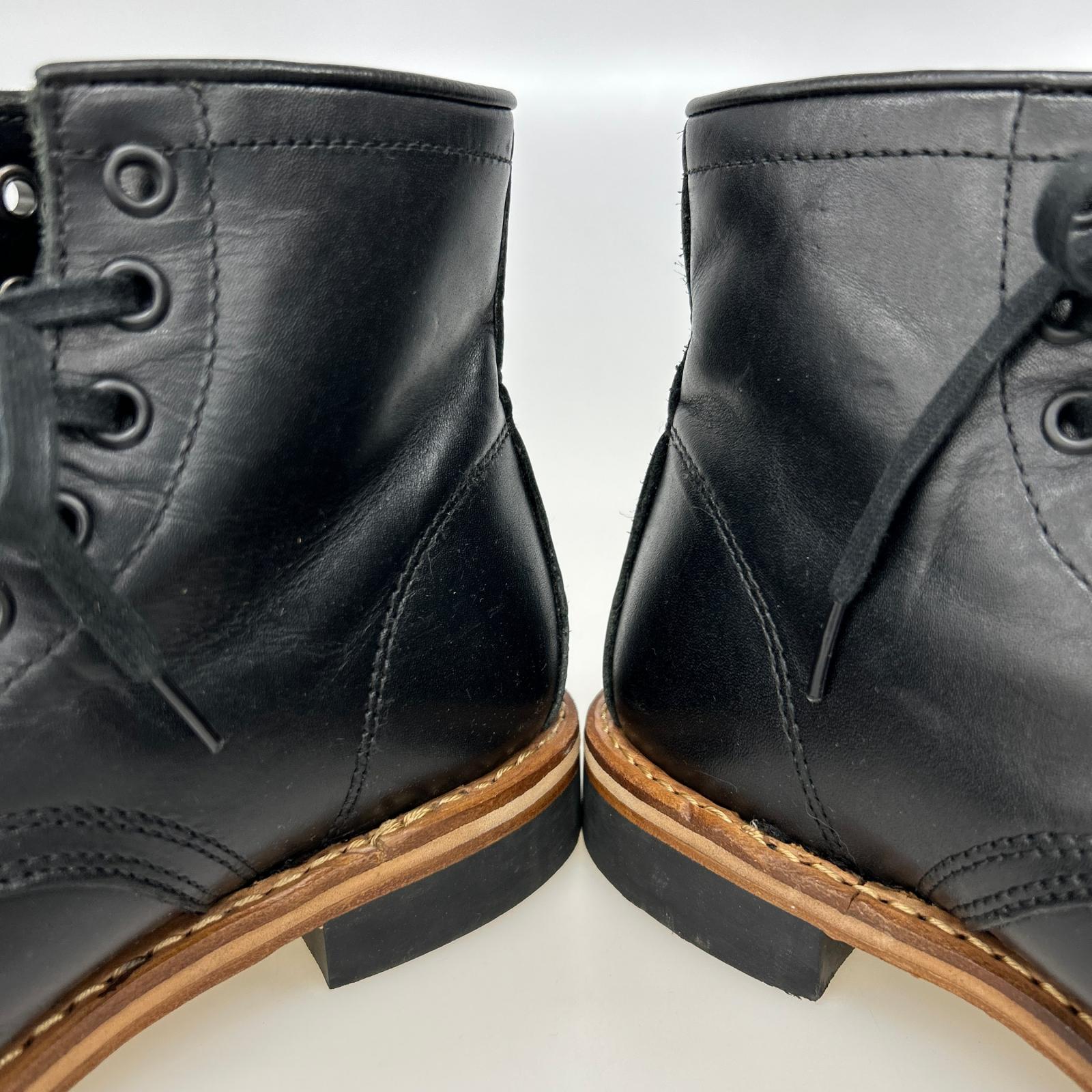 ブーツ HawKins レースアップ 25.0cm ブラック 25cm (US7 UK6 1/2 EU40) ブラック