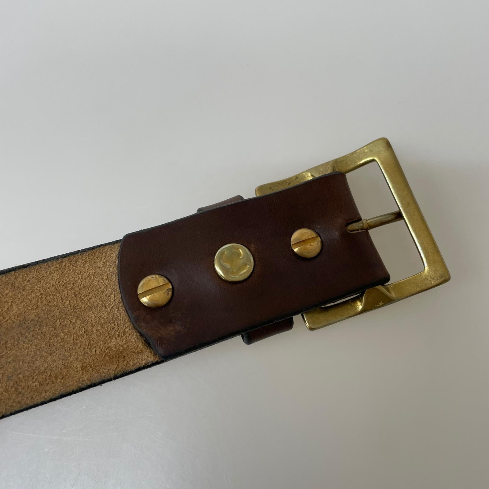 その他アクセサリー ARTBROWN クロムエクセルレザー ブラウン ベルト ブラウン