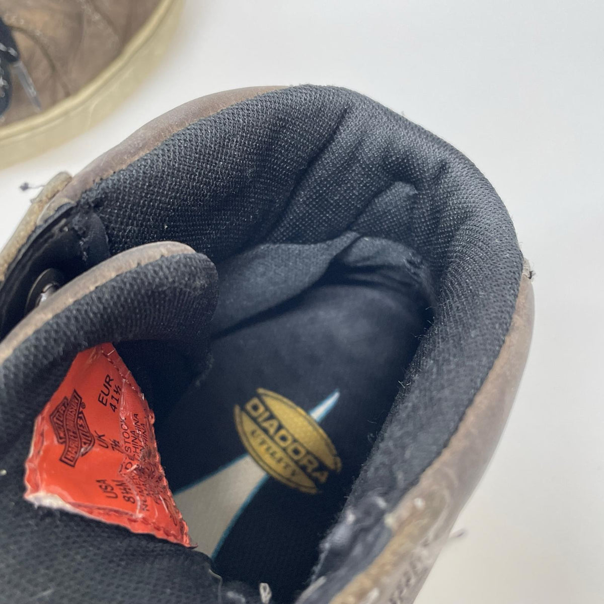 スニーカー LEATHER WATER PROOF 茶 ブラウン