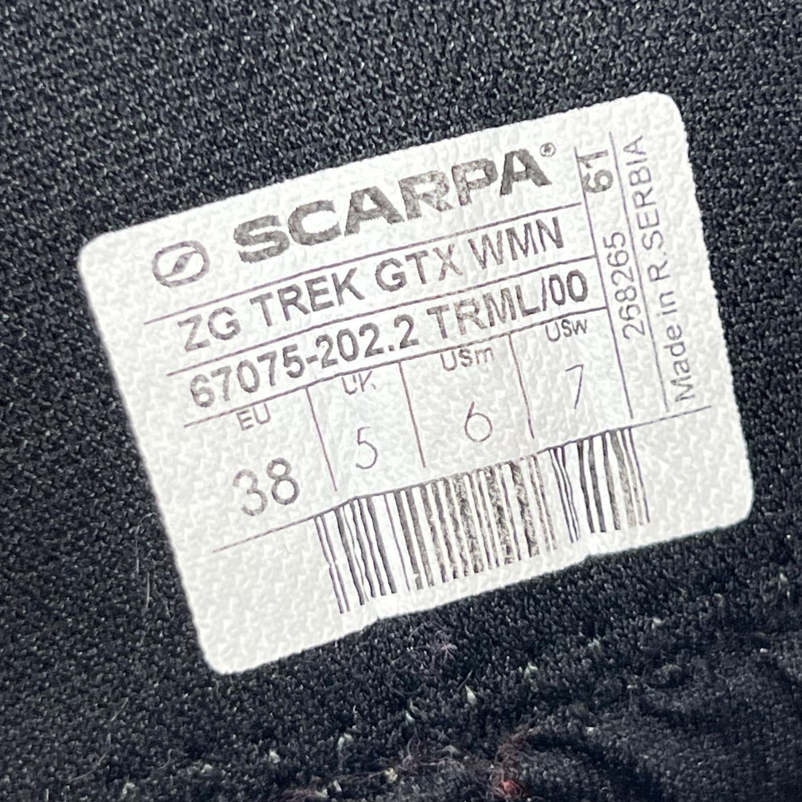 ブーツ SCARPA ZG treck GTX WMN