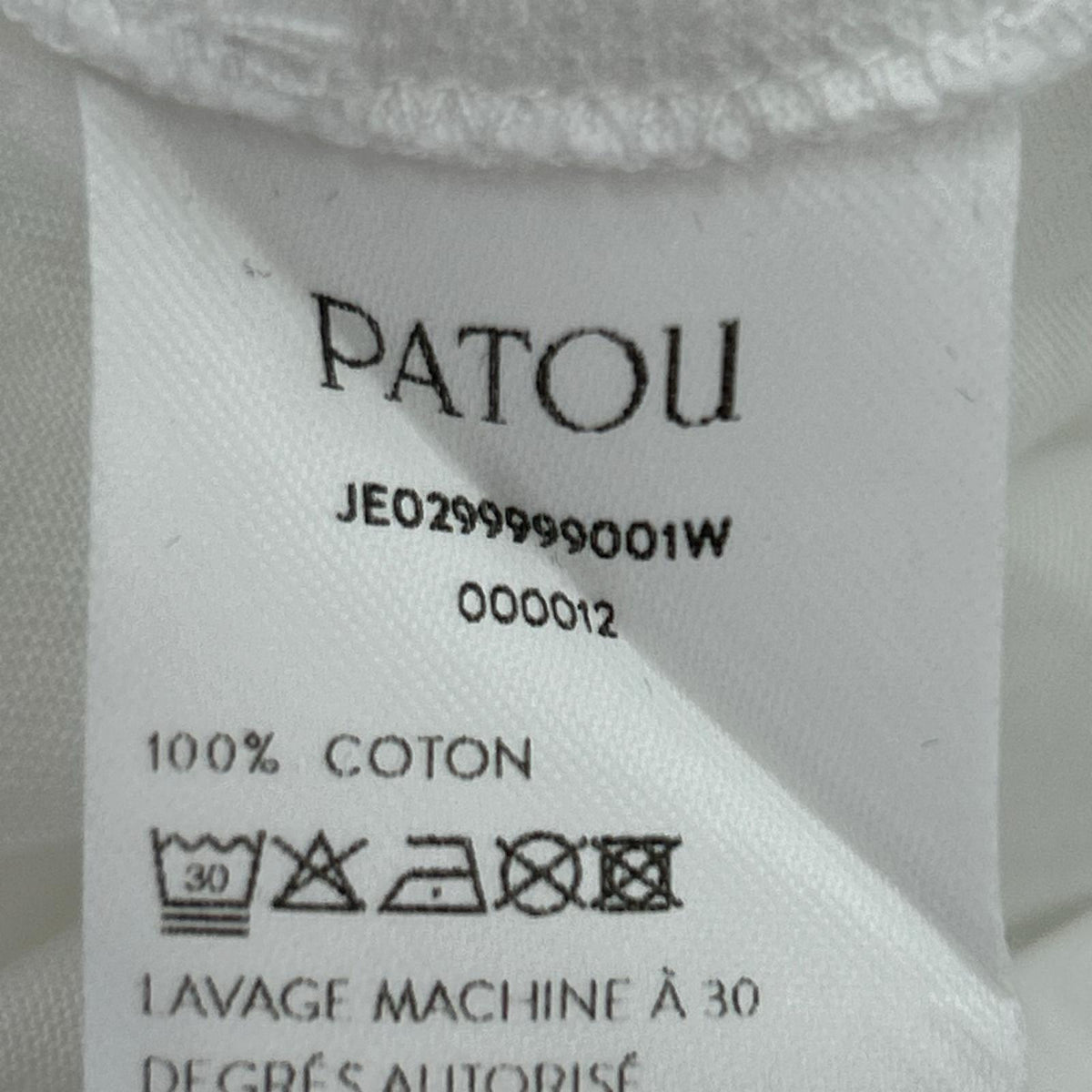半袖Ｔシャツ PATOU 白 XS ホワイト