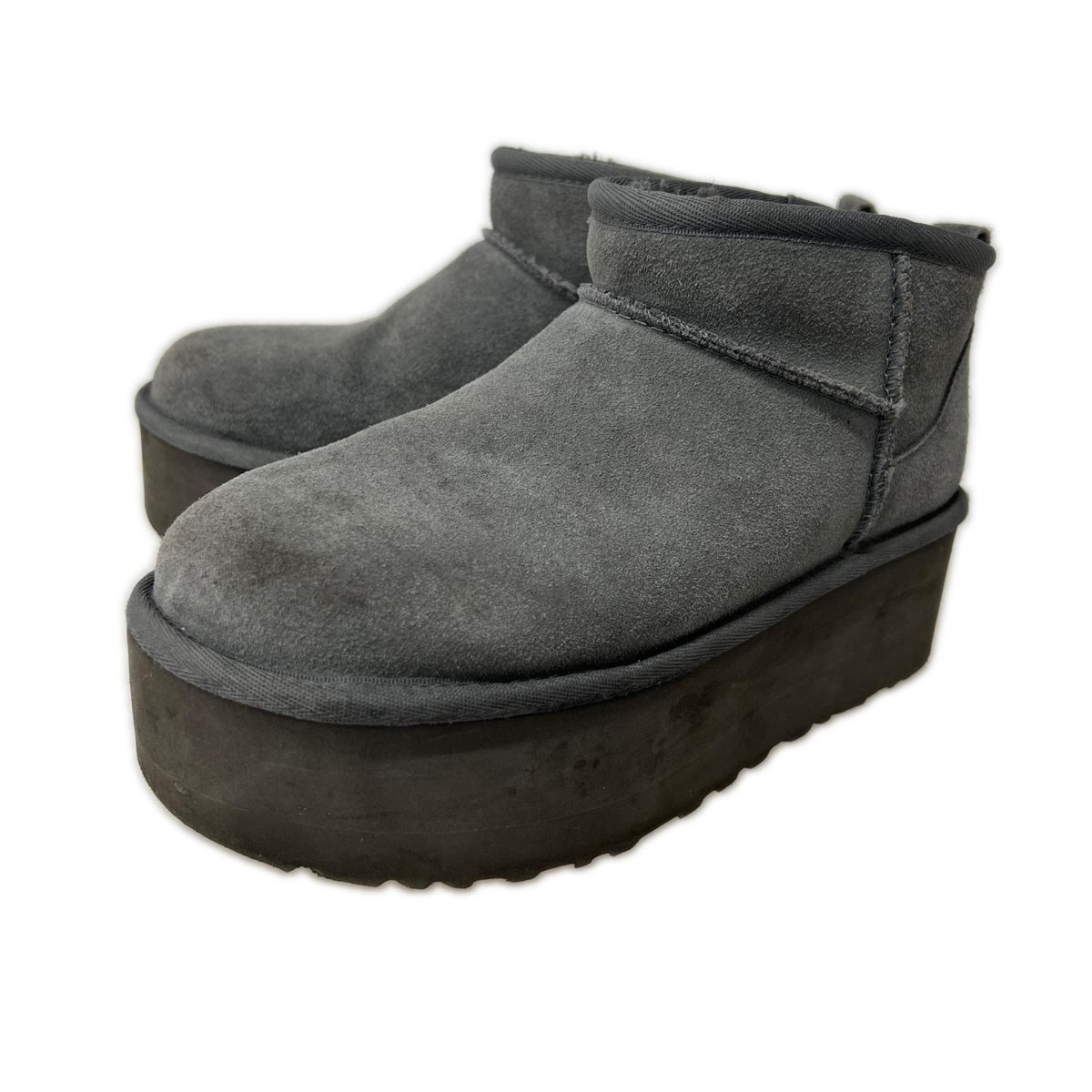 ブーツ Classic Ultra Mini Platform/23.0/ｸﾞﾚｰ 23cm (US5 UK4 1/2 EU36) グレー