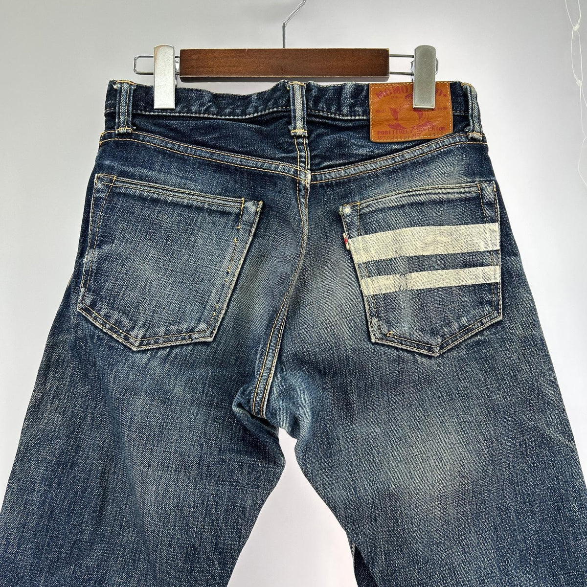 デニムパンツ MOMOTARO JEANS 0205 W28 28 ネイビー