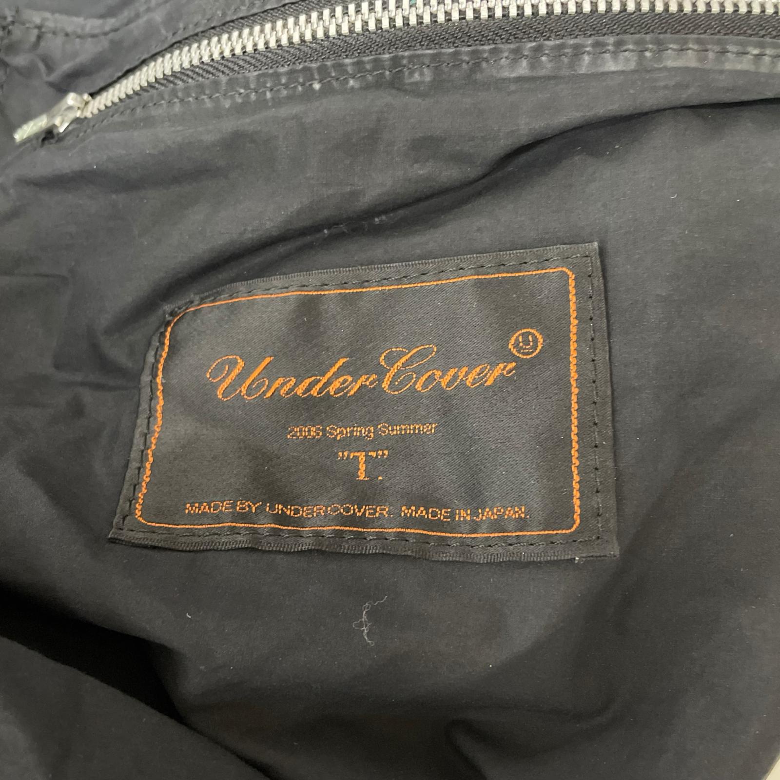 ショルダーバッグ UNDERCOVER 06SS T期 スタッズメッセンジャーバッグ ブラック ブラック