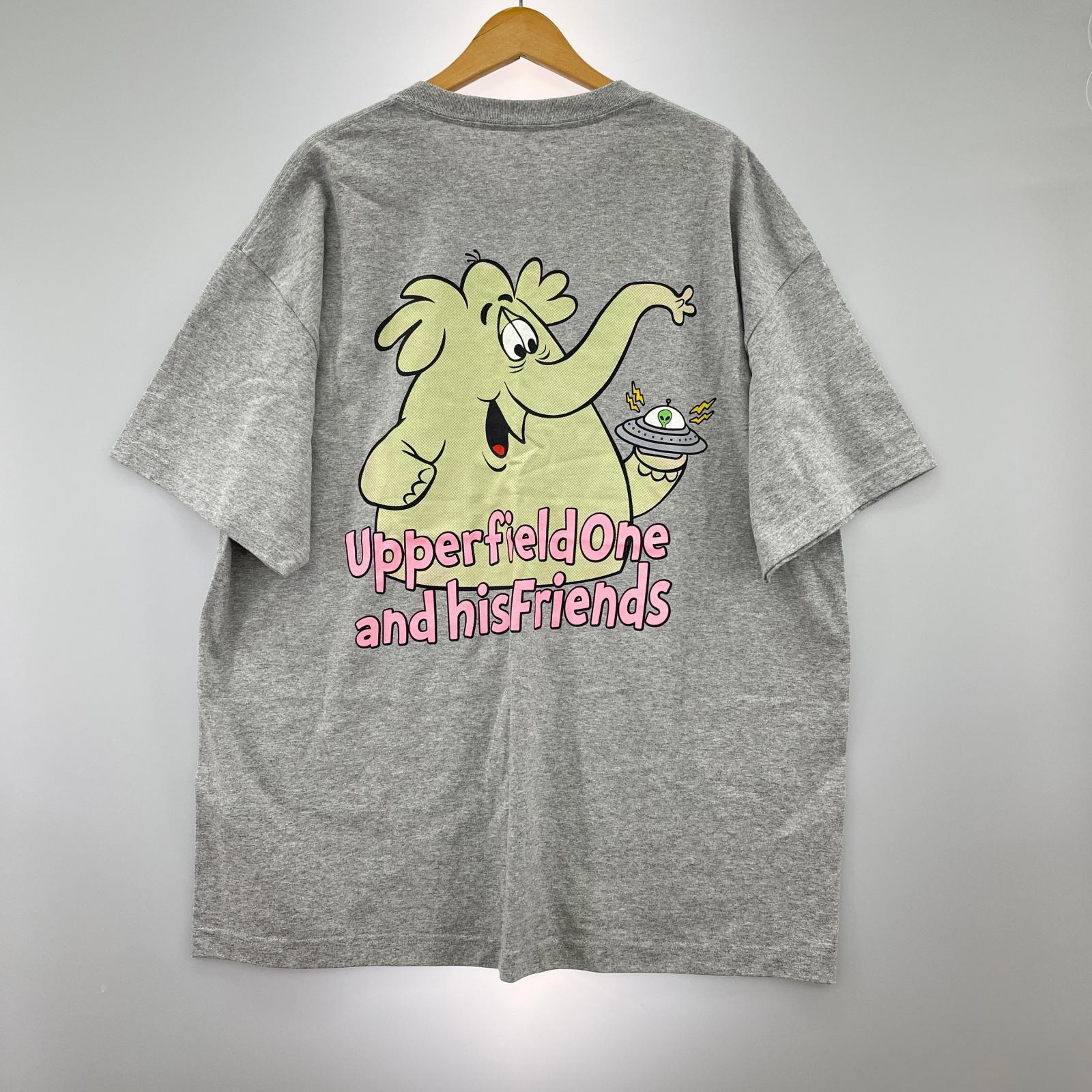 半袖Ｔシャツ upperfieldone and his friend プリントTee XXL グレー グレー