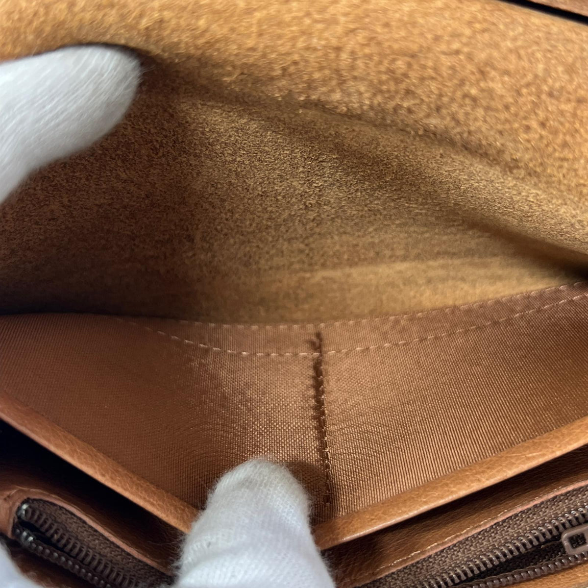 長財布 レザー茶 ブラウン