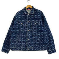 デニムジャケット 24AW FlockedDenim TruckerJacket ブルー（M) M ブルー